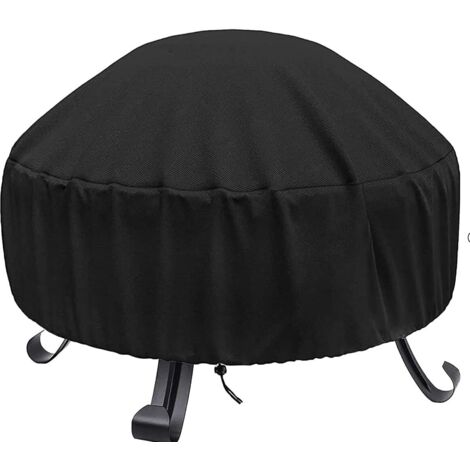 BEBUSINGOTO Housse de foyer circulaire en tissu Oxford 420D robuste 85  40 cm (diamètre  hauteur)