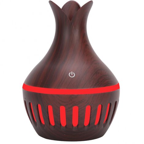 BEBUSINGOTO Humidificador de aire mini florero difusor de aroma portátil USB 300 ml