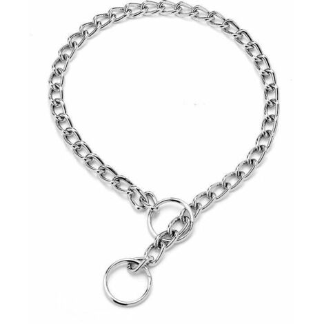 BEBUSINGOTO Hundehalsband aus starkem Stahl, Würgehalsband, Hundetrainingshalsband mit 2 Teilen