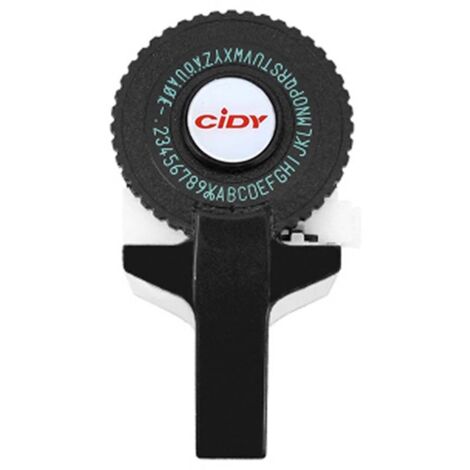 BEBUSINGOTO Impresora de etiquetas 3D, modelo pequeño, manual, máquina de rotulación DIY, para DYMO, cinta negra