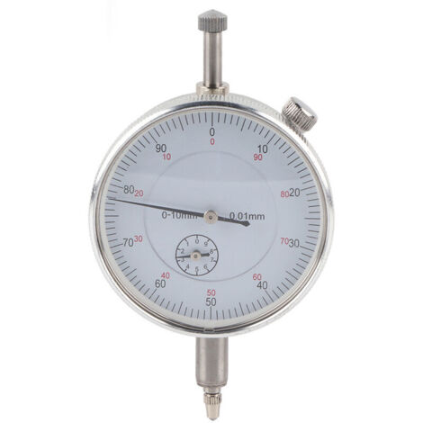 BEBUSINGOTO Indicador de cuadrante de 0-10 mm, medidor de precisión de 0,01 mm, herramienta de alta precisión