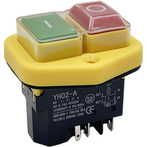 BEBUSINGOTO Integrierter Schalter – 250 V KJD17 B potentialfreier Schalter mit Unterspannungsauslösung und Spulenkontakt