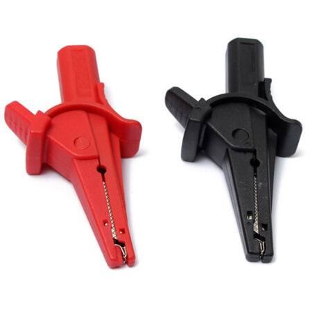 BEBUSINGOTO Juego de 2 clips de seguridad de apertura ancha de Ø4 mm: 1 rojo + 1 negro