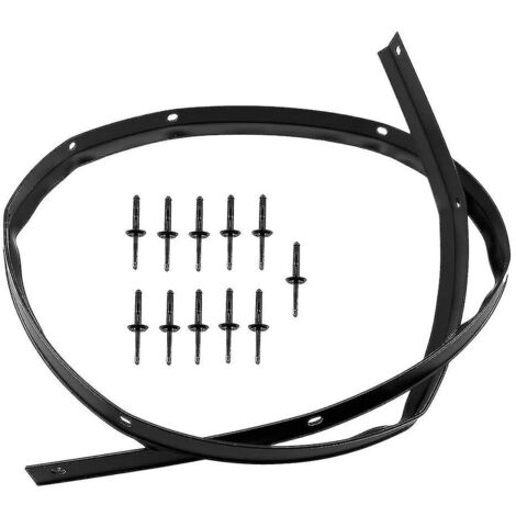 BEBUSINGOTO Junta de capó para parachoques delantero impermeable con remaches para Challenger 2008-2019 68051392ab 68051392aa