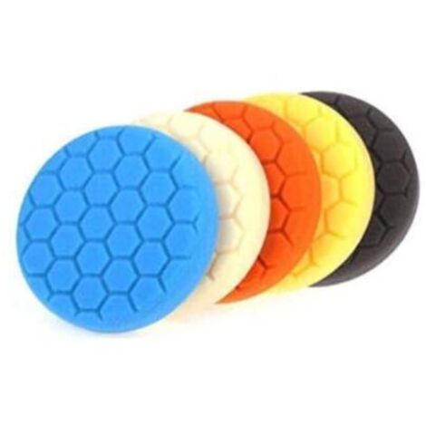 BEBUSINGOTO Kit de almohadillas de pulido de 6 pulgadas y 150 mm para pulidora de automóviles (paquete de 5)