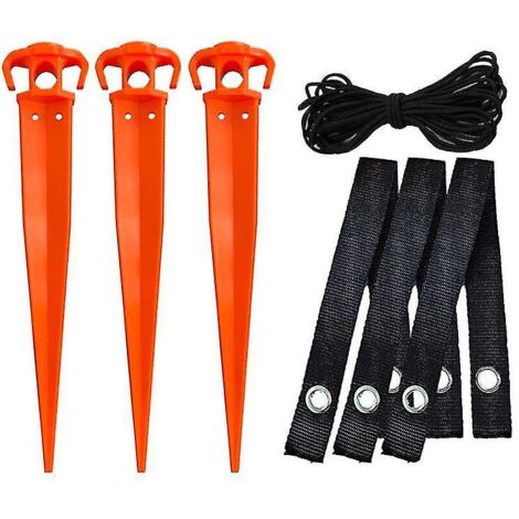 BEBUSINGOTO Kit de estacas para árboles - Kit de anclaje para árboles jóvenes