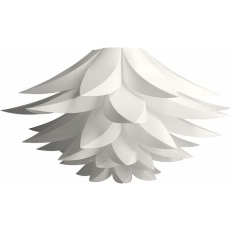 BEBUSINGOTO Lámpara de puzle con diseño de loto - Pantalla para montar tú mismo - Lámpara decorativa con flores para salón y dormitorio - Lámpara colgante o de pie - Blanca