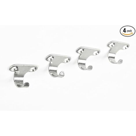 BEBUSINGOTO Leichte Mehrzweckhaken aus Edelstahl, korrosionsbeständig, für Boote, Hängematten, Marine (4er-Pack)