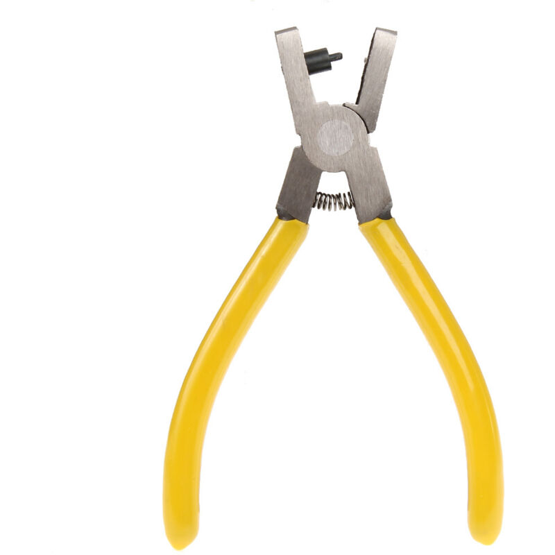 Image of BEBUSINGOTO Locher für Uhrenarmbänder – mit gelbem Vinylgriff