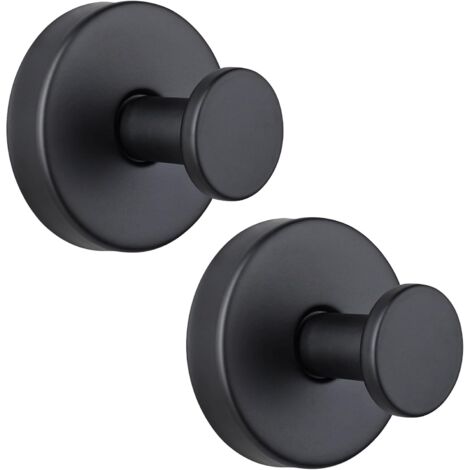 BEBUSINGOTO Lot de 2 crochets à ventouse pour douche, salle de bain, cuisine, miroir en verre, carrelage, crochets à ventouse en acier inoxydable pour accrocher serviette, manteau, luffa, peignoir ju