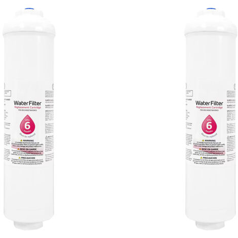 BEBUSINGOTO Lot de 2 - Filtre à eau externe pour réfrigérateur américain - Cartouche filtrante