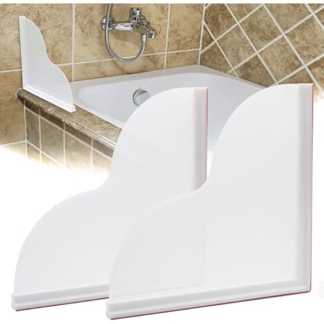 BEBUSINGOTO Lot de 2 protections anti-éclaboussures pour baignoire avec adhésif pour empêcher l'eau d'éclabousser de la baignoire ou de la douche