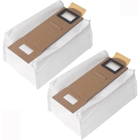 BEBUSINGOTO Lot de 2 sacs à poussière de rechange pour aspirateur Roborock S7/T7S/T7S Plus/G10