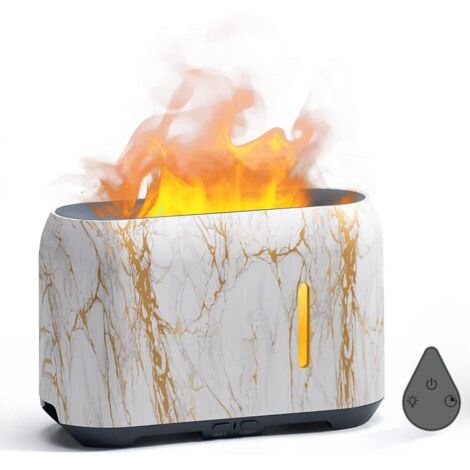 BEBUSINGOTO Luftbefeuchter – 24-V-Aroma-Diffusor mit Holzmaserung – Leiser Betrieb mit LED-Beleuchtung und automatischem Sprühnebel