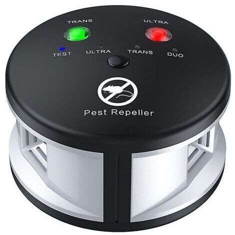 BEBUSINGOTO Mäuseabwehr, Ultraschall-Abwehrmittel mit hoher Intensität für Ratten, Insekten, Mücken, Kakerlaken, Eichhörnchen und andere Nagetiere (EU)
