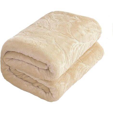 BEBUSINGOTO Manta de lana de cordero de 127 x 152 cm, acogedora y sencilla, ideal para cama, sofá, puf, viajes y camping.