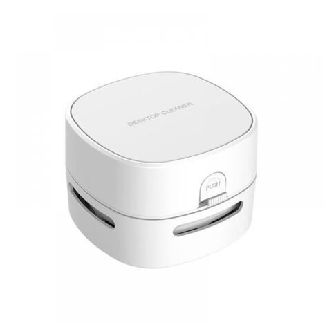 BEBUSINGOTO Mini aspiradora de mesa, recargable, para escritorio, cojín, teclado de coche, recogedor de migas, con USB
