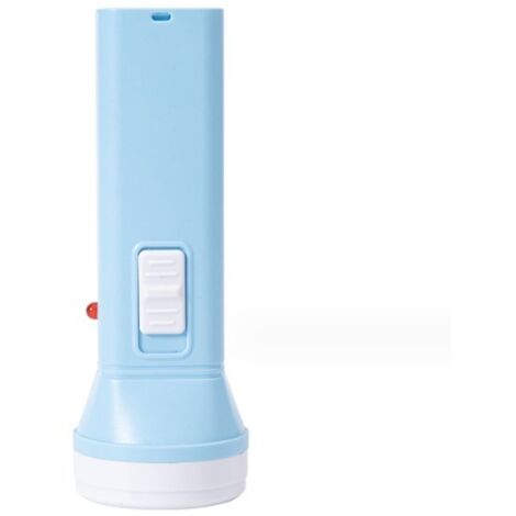 BEBUSINGOTO Mini Lampe de Poche LED Enfant (Bleu), Lampe Torche Enfant avec Poids Léger et Lumière Jaune, Idéal pour Lecture, Camping, Promenade