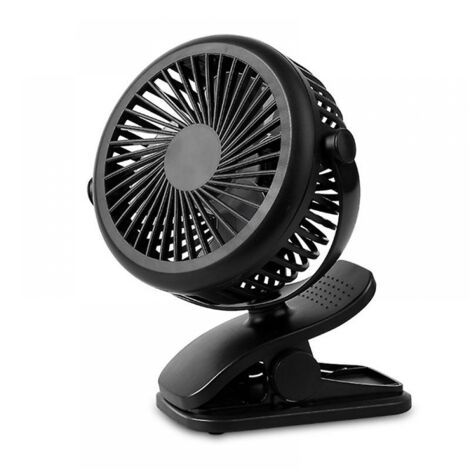 BEBUSINGOTO Mini ventilateur de bureau Portable, ventilateur de refroidissement personnel Usb à 3 vitesses avec Rotation à 360 degrés, câble USB et batterie pour la maison et le bureau