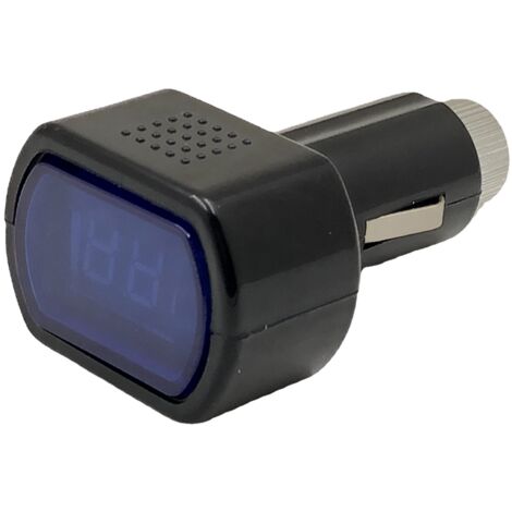 BEBUSINGOTO Mini voltímetro para coche/probador de voltaje con pantalla digital/monitor de batería