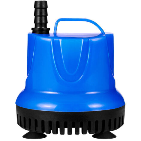 BEBUSINGOTO Minibomba de agua, 25 W, 1500 L/H, ultrasilenciosa, con manguera de 1 m, sumergible, para acuario, estanque, fuente e hidroponía (azul)
