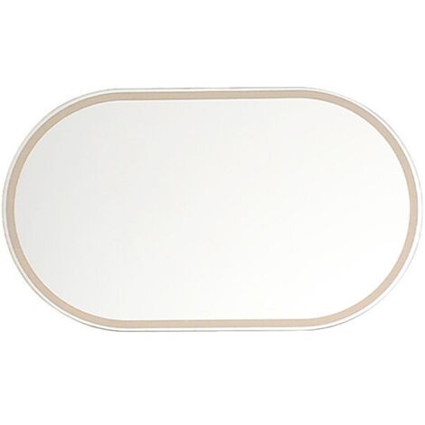 BEBUSINGOTO Miroir de pare-soleil de voiture, miroir de maquillage pour véhicule, miroir de vanité auto-adhésif pour camion, SUV (ovale)