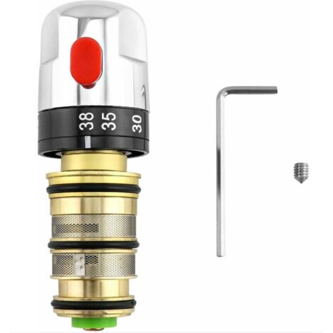 BEBUSINGOTO Miscelatore termostatico, miscelatore termostatico doccia, cartuccia miscelatore doccia in ottone