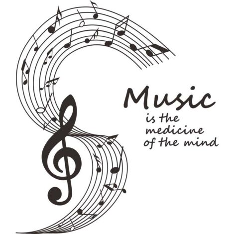 BEBUSINGOTO Musik Note Print Wandaufkleber Vinyl Aufkleber Notizen Home Decor Dekoration