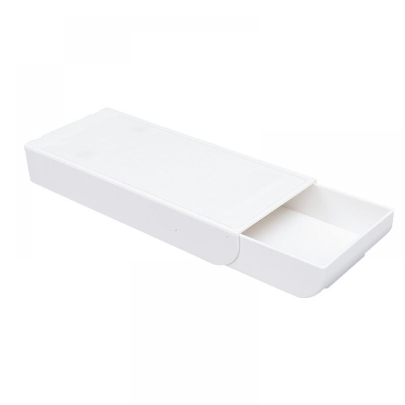 Image of Bebusingoto - Organizer da scrivania in plastica abs bianca, contenitore per articoli da ufficio e cancelleria