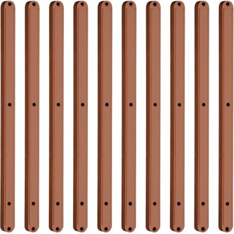 BEBUSINGOTO Pack de 5 pares de guías de plástico para cajones - 298 mm - Marrón