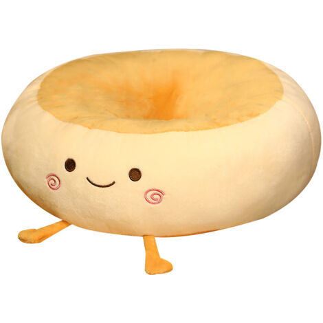 BEBUSINGOTO Paquet de 1 pièce-38x38x14cm-Coussin jaune Coussin de sol en peluche pour chambre à coucher - Coussin décoratif pour chambre à coucher, canapé, chaise