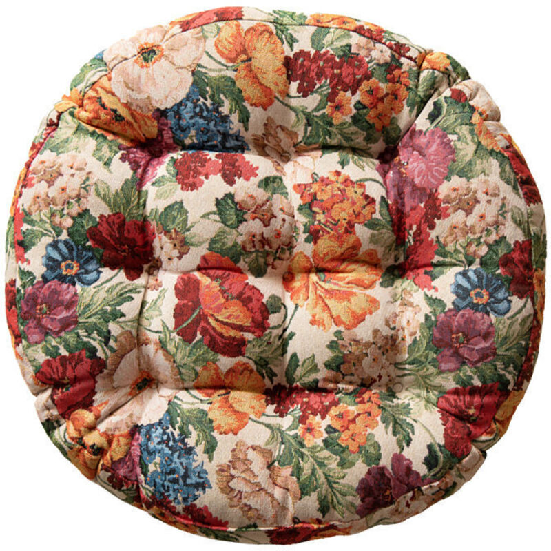 BEBUSINGOTO Paquet de 1 pièce-55x55x7cm-Circulaire Coussin de sol en peluche pour chambre à coucher - Coussin décoratif pour chambre à coucher,