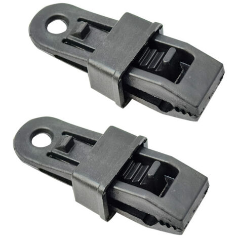 BEBUSINGOTO Paquet de 12 Clips de bâche robustes pour auvent de tente extérieure, Clips de tente extérieure pour fixer les bâches, pare-soleil de voiture, piscine