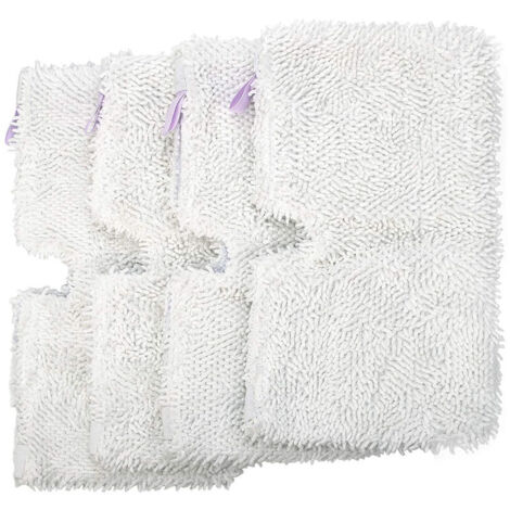 BEBUSINGOTO Paquete de 4 almohadillas de microfibra para mopa a vapor para Shark S2901, S3455, S3501, S3502, S3601, S3701 y S3901, color morado