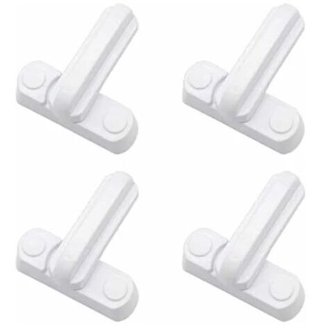 BEBUSINGOTO Paquete de 4 cerraduras, pestillos, manijas, cerraduras de seguridad para el hogar, repuestos adicionales para puertas, armarios y ventanas.