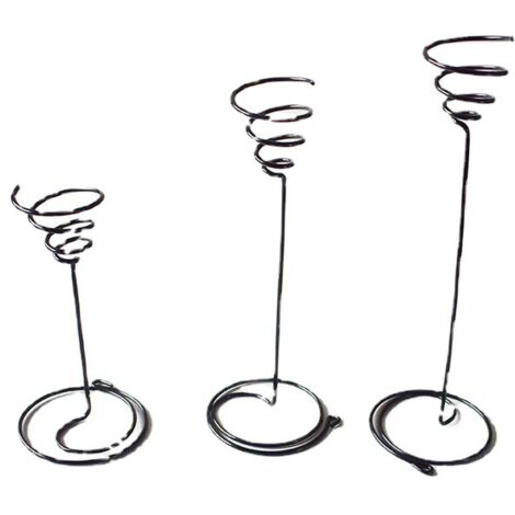 BEBUSINGOTO Paquete de 6 maceteros para plantas de aire, 3 tamaños, soporte para tillandsias para exhibir plantas de aire pequeñas.
