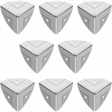 BEBUSINGOTO Paquete de 8 protectores de esquinas para cámara galvanizados de tres lados
