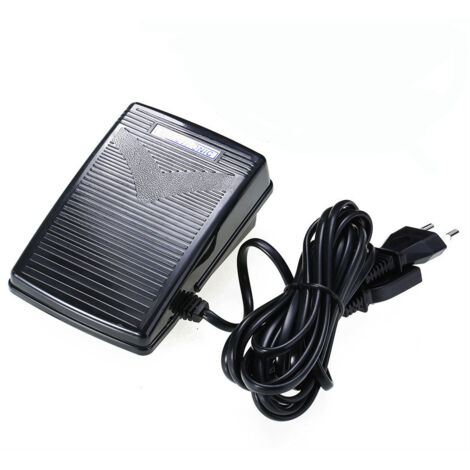 BEBUSINGOTO Pedal para máquina de coser, pedal para máquina de coser con cable para coser en casa, compatible con Singer, JUKI, Husqvarna Viking, Elna, etc.