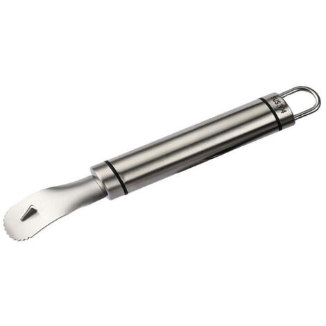 BEBUSINGOTO Pelador de naranjas de acero inoxidable, pelador de cítricos con mango dentado largo, cortador de naranjas fácil, herramienta multifuncional para pelar, utensilio de cocina para limón, gra