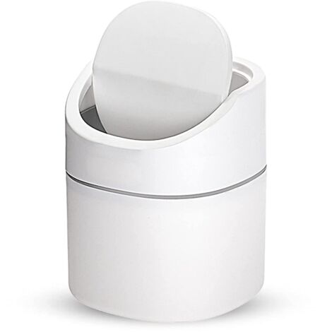 BEBUSINGOTO Petite poubelle de table, mini poubelle de bureau de cuisine, poubelle de bureau