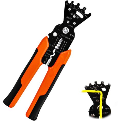 BEBUSINGOTO Pince à dénuder 5 en 1, pince à dénuder multifonctionnelle automatique, pince à sertir coupe-câble électrique, pince à dénuder professionnelle pour dénuder les fils