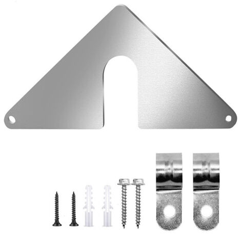 BEBUSINGOTO Placa de montaje para grifo de lavabo de acero inoxidable - Kit de fijación para cocina, jardín y baño