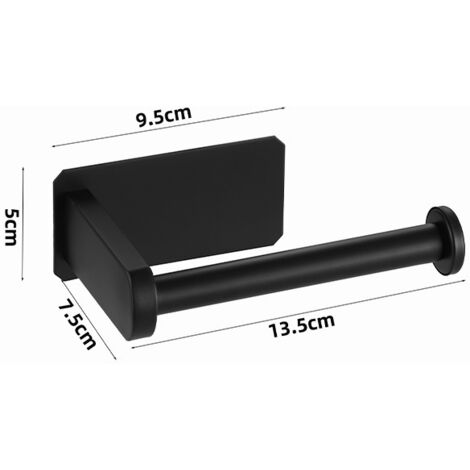 BEBUSINGOTO Portarrollos de papel higiénico de acero inoxidable - AKK5-noir