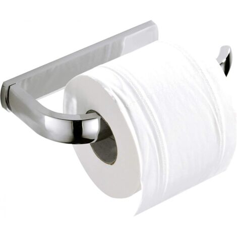 BEBUSINGOTO Portarrollos de papel higiénico de cobre cromado montado en la pared, portarrollos de papel higiénico, portarrollos de papel de cocina