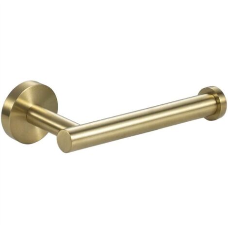 BEBUSINGOTO Portarrollos de papel higiénico dorado de pared para baño, cocina e inodoro (16 x 5,5 x 9 cm)