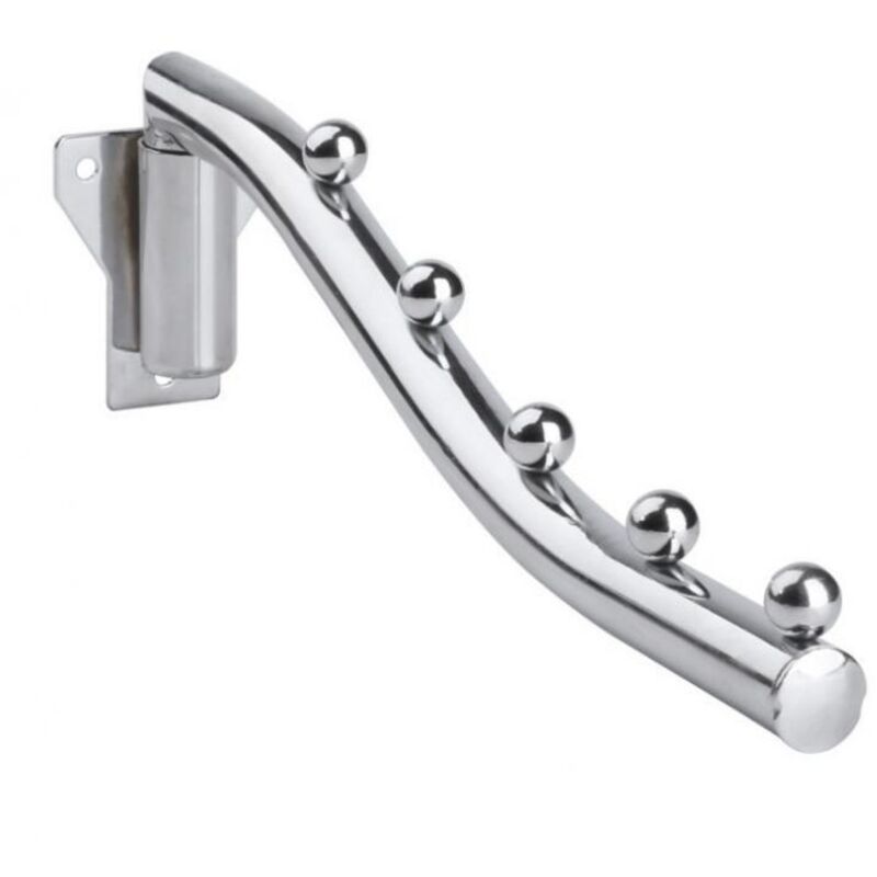 BEBUSINGOTO Porte Cintre Mural Rabattable, 2 PCS Acier Inoxydable Porte-Manteaux