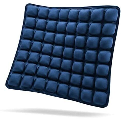 BEBUSINGOTO Primo en el aire en el auto Silla Portátil en Oficina Primo en Silla de Ruedas Ortopedia Antiescaras Primo en relieve 18'' x 18'' x1'' Azul