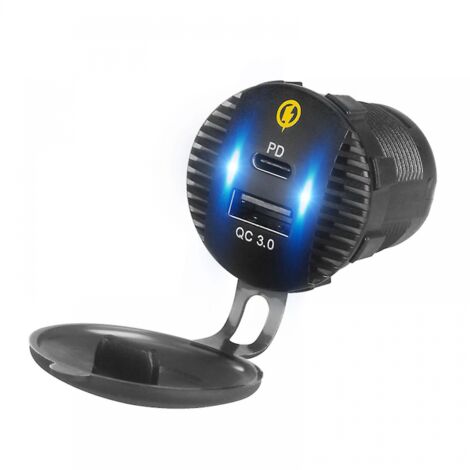 BEBUSINGOTO Prise USB double Charge rapide 3.0 chargeur de voiture USB prise de courant USB 18w