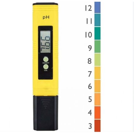 BEBUSINGOTO Probador de pH profesional, función de calibración automática, adecuado para el rango de medición de acuarios y piscinas.