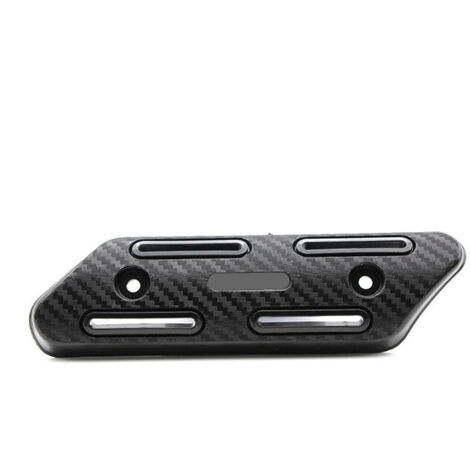 BEBUSINGOTO Protector térmico para tubo de escape, universal para scooters y motocicletas (negro)